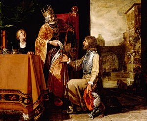Pieter Lastman, David handing over a letter to Uriah, 1619.